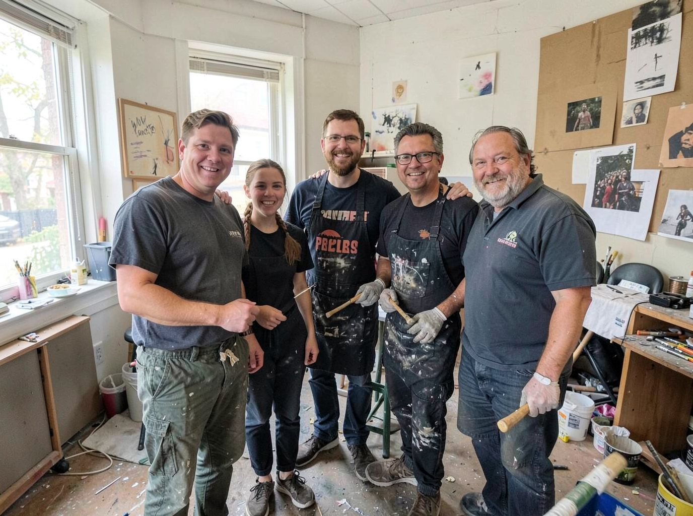 The Superior Painting Boston team at work in Boston
